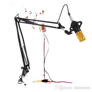 Soporte de micrófono ajustable con brazo de tijera de suspensión de Metal profesional para montar en PC portátil