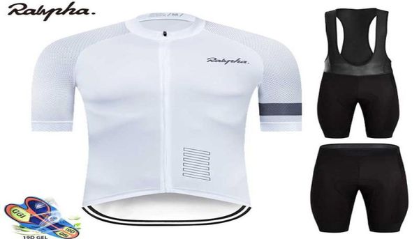 2020 Rapha Cycling Set Man Cycling Jersey Clain à manches courtes Kit de vêtements de vélo MTB Wear Triathlon Uniforme7933313