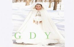 2020 Real Image Hooded Bridal Cape Long Wedding Cloaks Faux Fur for Winter Wedding Bridal Wraps Bridal Cloak Plus Size2597345