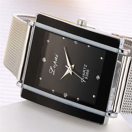 2020 Rectangle femmes montres de luxe marque de mode montres femmes Quartz montre-bracelet horloge dames robe cadeau pour filles montres Reloj Mujer