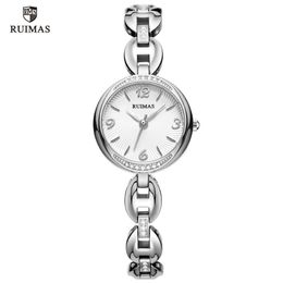 2020 Ruimas Luxury Quartz regarde les femmes Bracelet argenté Bracelet Élégant Wristwatch Dame femme imperméable Relojes de Lujo Para Mujere324V