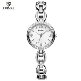 2020 RUIMAS montres à Quartz de luxe femmes Bracelet en argent montre-Bracelet élégante dame femme montre étanche relojes de lujo para mujere242D