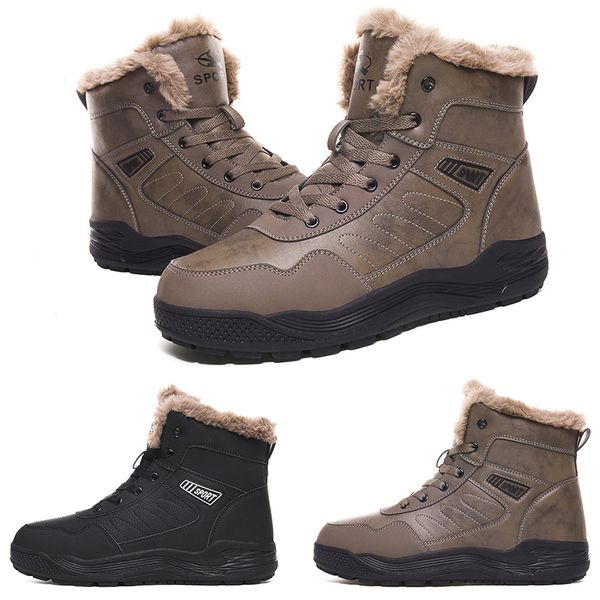 2020 Vente Date designer pattern5 doux noir gris Plus velours chaud homme garçon hommes bottes hommes Sneakers Boot formateurs chaussures de marche en plein air