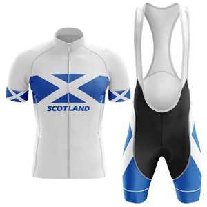 2024 Schotland Cycling Jersey Set Summer Mountain Bike Clothing Pro Bicycle Cycling Jersey Sportswear Pak Maillot Ropa Ciclismo