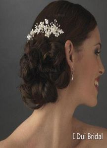 2020 vendre de haute qualité mariage cristal Flexible accessoire de cheveux Floral Sydney mariée Comb2959345