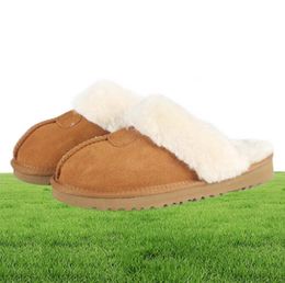 2020 Vendre Lian Classic Boots Coton chaud Men and Women Slippers Slippers Cowhide Baotou Dlippers Boots Boots Christmas Gift Taille 32394283
