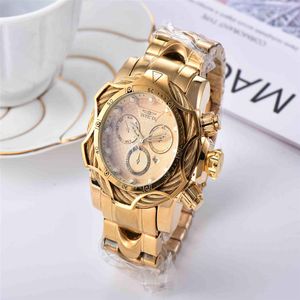 2020 Verkopen Invicbes Horloges Mens Watch Classic Style Large Dial Auto Date Fashion Rose Gold Watch Relojes de Marca268s