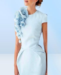 2020 Sky be ps maat moeder van de bruid jurken juweel nek dop mouwen thee lengte bloemen ps maat jurk bruiloft gastengasten8036323