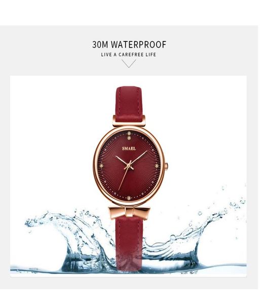 2020 Smael Brand Woman Watches Luxury Brand Smael Quartz Wrist Wrists for Female Rose Gold Ladies Watch imperméable 19072437460