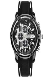 2020 Smael Relogio Masculino Smael Strap en caoutchouc Men039 Fashion Quartz Watch Sl9081 Bouton d'épingle dial