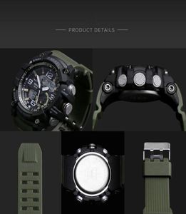 2020 Smael Watch Sport Men039S Polshorloge Led Digital Clock Waterproof Dual Time PolsWatch Militaire Watch 1617 Mens Watches MI8129936