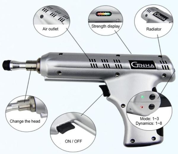 2020 Smart Impulse Digital Intensidad ajustable Terapia médica Instrumento de ajuste quiropráctico x5cx5cActivador x5cx5c Corrección eléctrica6295755