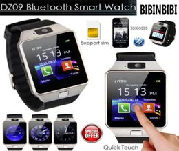 2020 Smart Watch DZ09 Reloj de podómetro Smartwatch con ranura de tarjeta SIM Push Message Bluetooth Conectividad Android Teléfono Men Watch8616716