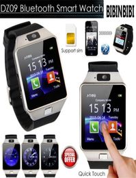 2020 Smart Watch DZ09 SmartWatch -stappenteller Klok met Sim Card Slot Push Message Bluetooth Connectivity Android Phone Men Watch3761245
