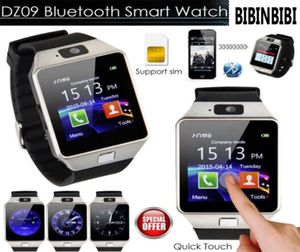 2020 Smart Watch DZ09 Corloge de podomètre Smartwatch avec carte SIM Slot Push Message Bluetooth Connectivité Android Phone Men Watch8616716