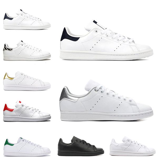 Stan Smith  Chaussures plates chaussures de sport en plein air vert marine noir blanc bleu arc-en-Oreo chaussures de sport formateur mens stan de mode