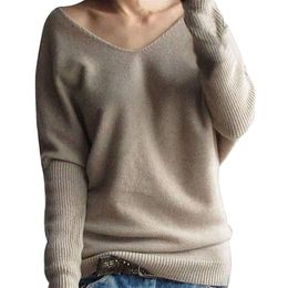 Dames Sweaters 2021 Zachte Kasjmier Elastische Vrouwen Herfst Winter Verkocht V-hals Sweater Dames Koreaans Merk Gebreide Jumper Tops