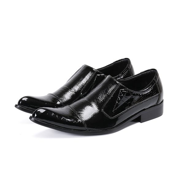 2020 en cuir souple chaussures plates décontractées Chaussure Homme noir blanc chaussures hommes luxe mocassins classique formel costume chaussures robes de soirée