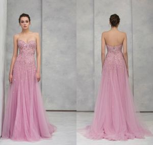 2020 robes de soirée rose scintillantes chérie paillettes appliquées robes de bal Tulle sur mesure robes de soirée formelles