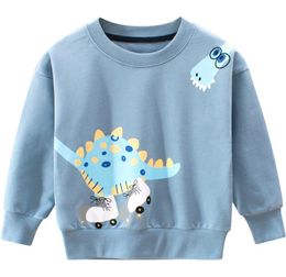 2020 primavera otoño niños sudaderas neutral niños pullover niños niñas abrigo dibujos animados dinosaurio cuello redondo prendas de vestir para bebés Tops 27y2821693