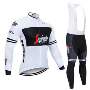 Maillot de cyclisme jaune à manches longues pour hommes, Collection printemps-automne 2020, maillot de vélo de course en plein air, ropa ciclismo set224P