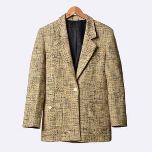 2020 printemps à manches longues revers cranté kaki coton simple bouton Blazers manteau femmes mode vêtements d'extérieur manteaux W1815111