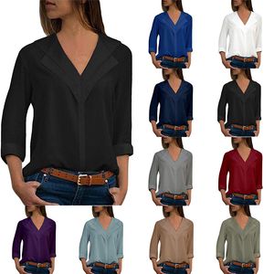 Damesblouses Shirts Womens Lente Dames Herfst Blouse Koreaanse Lange mouwen Tops Casual Blusas Roupa Vrouw