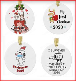 2020 puant puait puant ornements de Noël papier toilette décoration d'arbre hilarant décorations de Noël drôles pour la maison 7288135