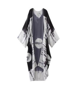 2020 Zomer Lange Kimono Vrouwen Chiffon Kimono Vest Beach Cover Up Contrast Print Losse Casual Blouse Tops Wit Blauw Geel85957216394