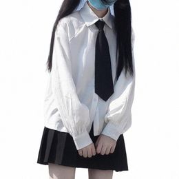 2020 Zomer Nieuw Koreaans Versi JK College Tie los dun shirt met hoge taille geplooide rokpak vrouwelijk schoolmeisje uniform i5fr#