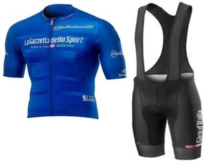 2020 Summer Tour de Italia Mens Short Sleeve Cycling Jersey Bib Shorts Set Quick Dry Bike Cloths MTB Bicycle Sportsuniform Y04155778609