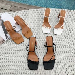 2020 zomer vrouw 8 cm hoge hakken sandalen klassieke blok hakken platform pumps lady chunky bruin bruiloft prom sandles schoenen