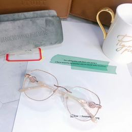 2020 Super-Exqusite femmes lunettes sans monture cadre muti-forme diamant décoration lunettes de pointe pour lunettes de prescription emballage complet