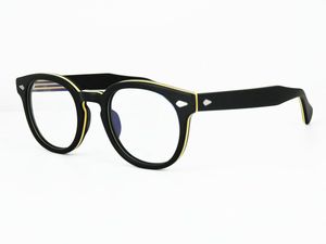 2020 Super bon rétro-vintage Johnny Depp lunettes surdimensionné Unisexe Cadre léger 49Size pour les lunettes de prescription avec étuis complète
