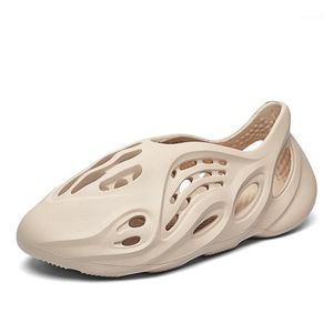 Sandales en cuir synthétique pour hommes, chaussures d'été respirantes, sandales de plage, baskets décontractées en plein air, 36-46 Zapatos de Hombre1