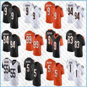 9 Joe Burrow Jamarr Chase Tee Higgins voetbalshirts Tyler Boyd Cam Taylor Britt Andrei Iosivas Sam Hubbard Trey Hendrickson Logan Wilson BJ Hill Evan McPherson