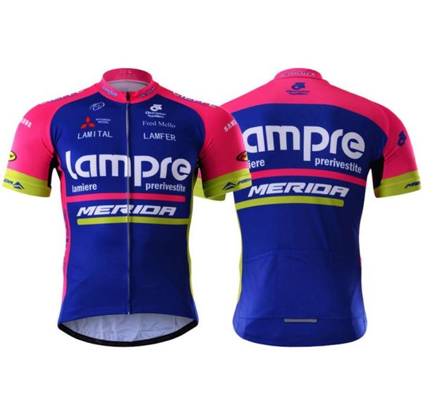 2020 equipo Lampre Merida Racing Traje bicicleta maillot ciclismo paseo ropa de secado rápido men039s ropa de bicicleta de verano sportwear5394610