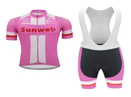 2020 Team Sunweb Uhc maillot de cyclisme ensemble hommes été à manches courtes vêtements de cyclisme costume vtt vélo vêtements respirant course vélo W9791258