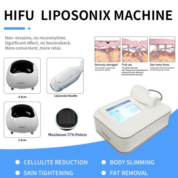 2020 La dernière machine à ultrasons Liposonix Perte de poids Machine amincissante Enlèvement rapide des graisses Lipo Hifu efficace instantané Équipement de beauté555