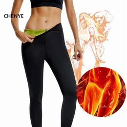 2020 Thermo Body Shaper Pantalon amincissant pour femmes Néoprène Perte de poids Taille Entraîneur Fat Burning Sweat Sauna Capri Leggings Corsets LJ201210