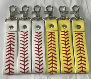 2020 Titanium Sport Accessories Baseball Keychain Softbal Baseball Sport Rope Lanyard Ketting Keychain voor ID -kaartcel Mobile P5551889