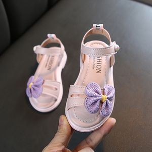 2020 enfant en bas âge bébé filles enfants plage sandale mignon floral enfants princesse chaussures bébé fête de mariage sandales fille robe chaussures rose lj201104