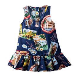 2020 peuter meisje jurken nieuwe stijl meisjes prinses jurken bloem zomer meisje kleding mouwloze baby meisje jurk vestido menina q0716