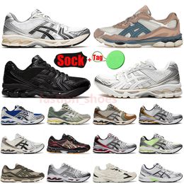 Asics Gel NYC Running Shoes KAYANO 14 JJJ Jound Silver Black Pure Gold Silver 1130 GT 2160 Trainers【code ：L】Clay Earth Cloud Runners Sneakers