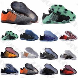 2020 Topkwaliteit Mamba 11 Elite Heren Basketbalschoenen Bruce Lee FTB Wit Paard Rood Paard Achilleshak 11s Zwart Sport Designer urshoeszone