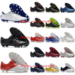Zapatos de fútbol para hombre de calidad 2021, Premier 2,0 FG, tacos para exteriores, botas de fútbol de cuero, scarpe da calcio