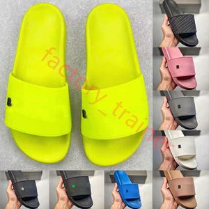 2023 marca de moda de verano de calidad superior para hombre, mujer, zapatillas, sandalias, diseñador, plataforma de lujo informal, pisos anchos, resbaladizos, chanclas gruesas con caja