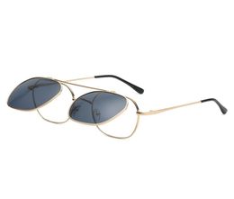 2020 lunettes de soleil de mode à la mode pour hommes et femmes monture carrée en métal lunettes rabattables unisexe lunettes vintage uv4006785904