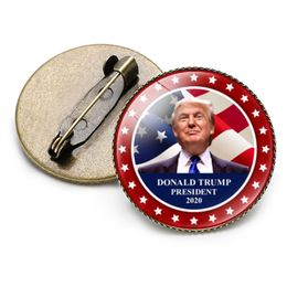 2020 Trump Broche American presidentieel verkiezing VS Vlag Revers Pins Maga Herdenkingsbadge 19 Style HHA1593