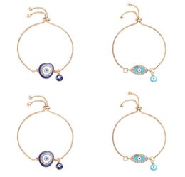 2020 Bracelets turcs Lucky Blue Crystal Evil Eye For Women Mandmade Gold Chains Bijoux Lucky Bracelet Femme Bijoux 71 R21905028